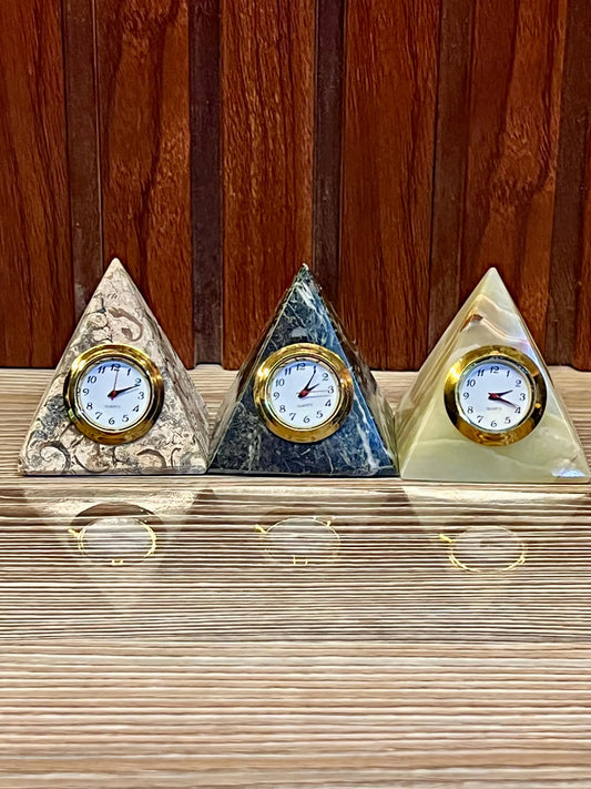 Onyx Marble Pyramid Watch