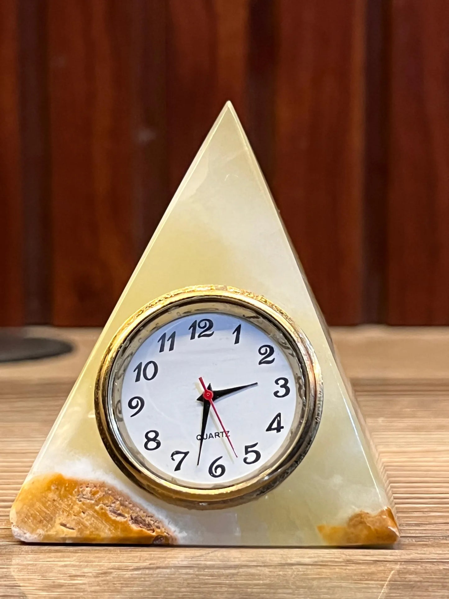 Onyx Marble Pyramid Watch