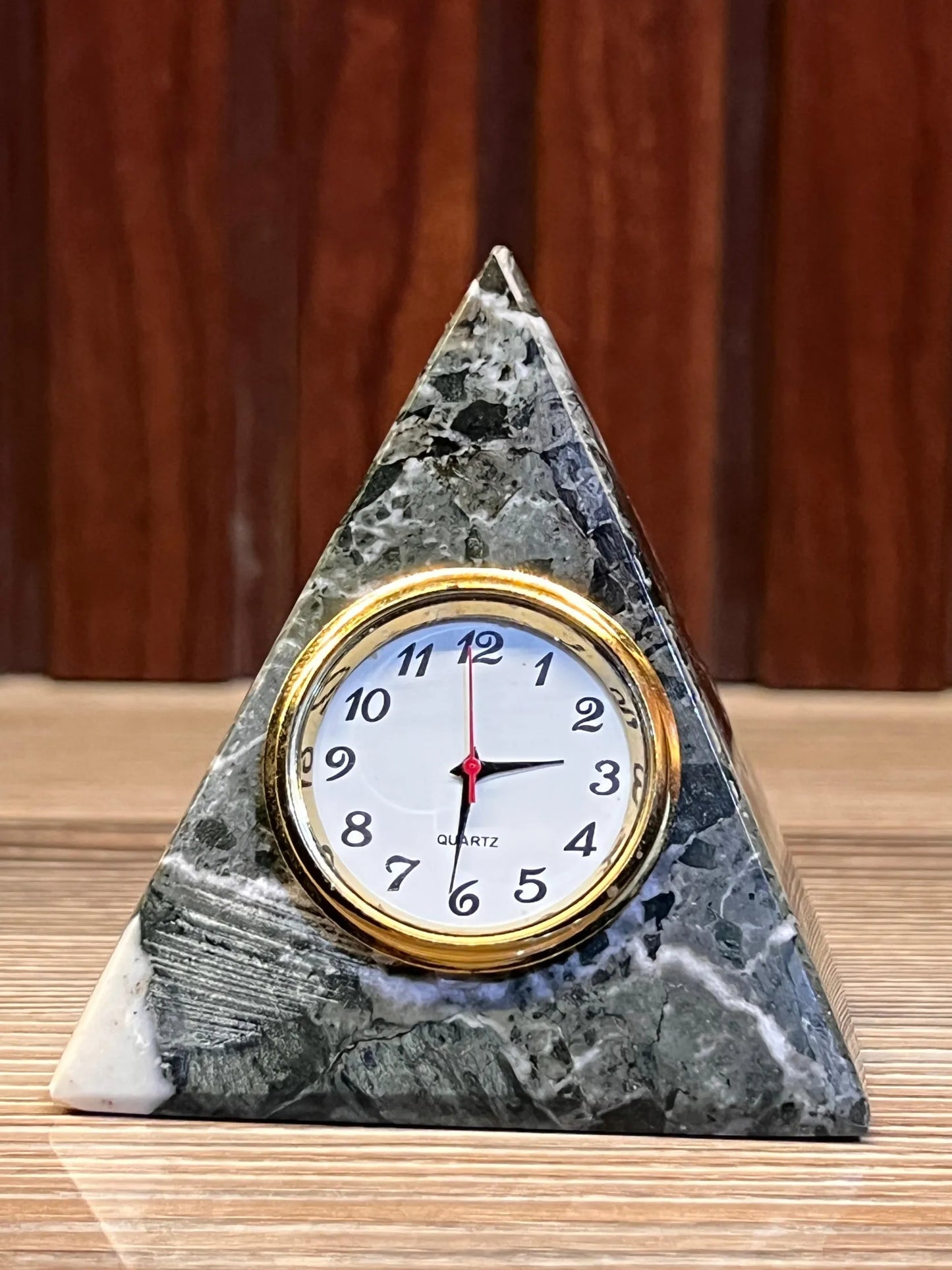 Onyx Marble Pyramid Watch