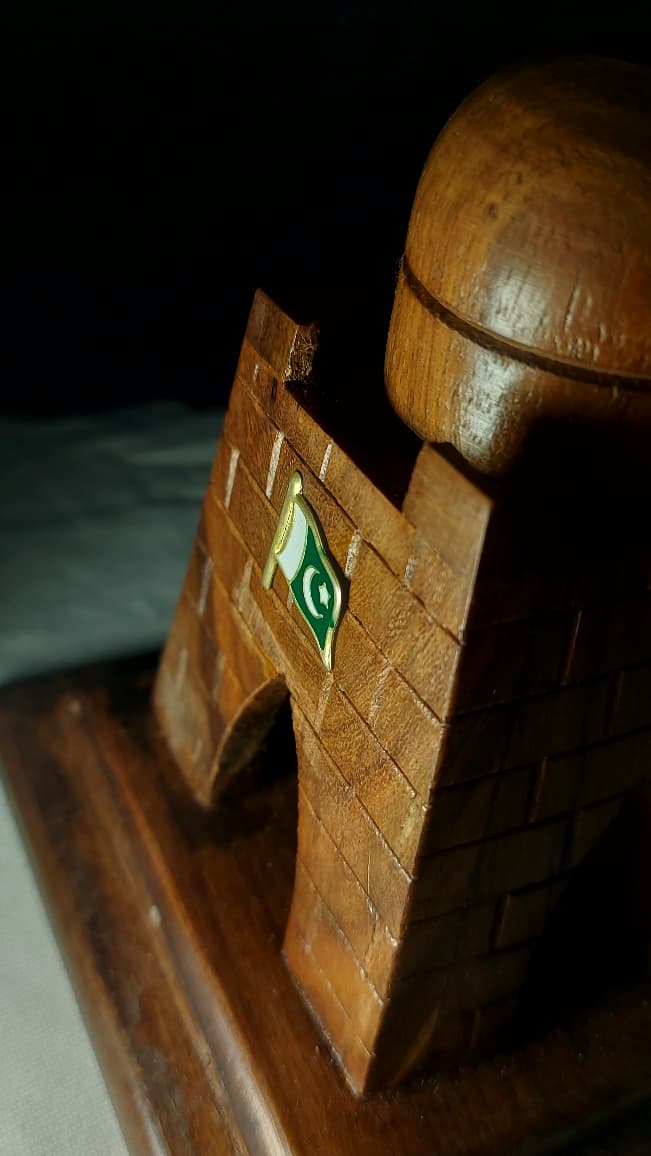 Handcrafted SheeSham Wood Miniature of Quaid-e-Azam Tomb