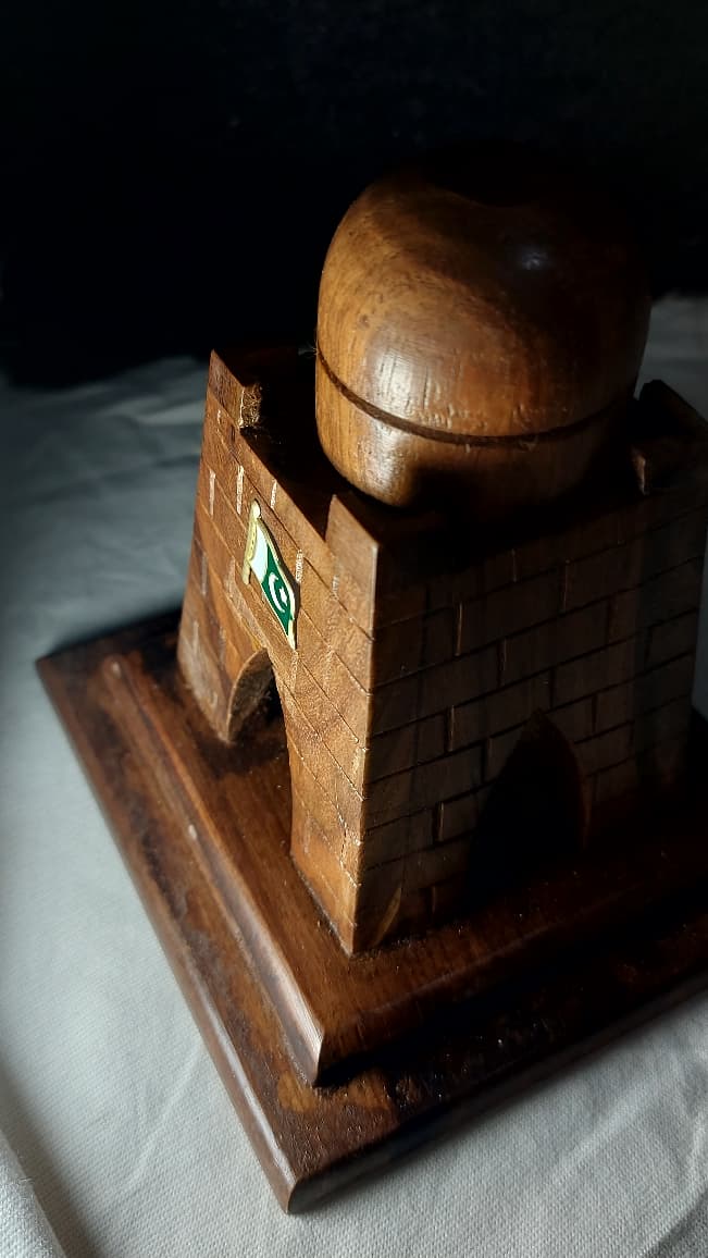 Handcrafted SheeSham Wood Miniature of Quaid-e-Azam Tomb