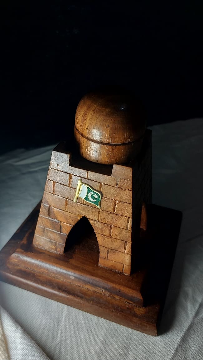 Handcrafted SheeSham Wood Miniature of Quaid-e-Azam Tomb