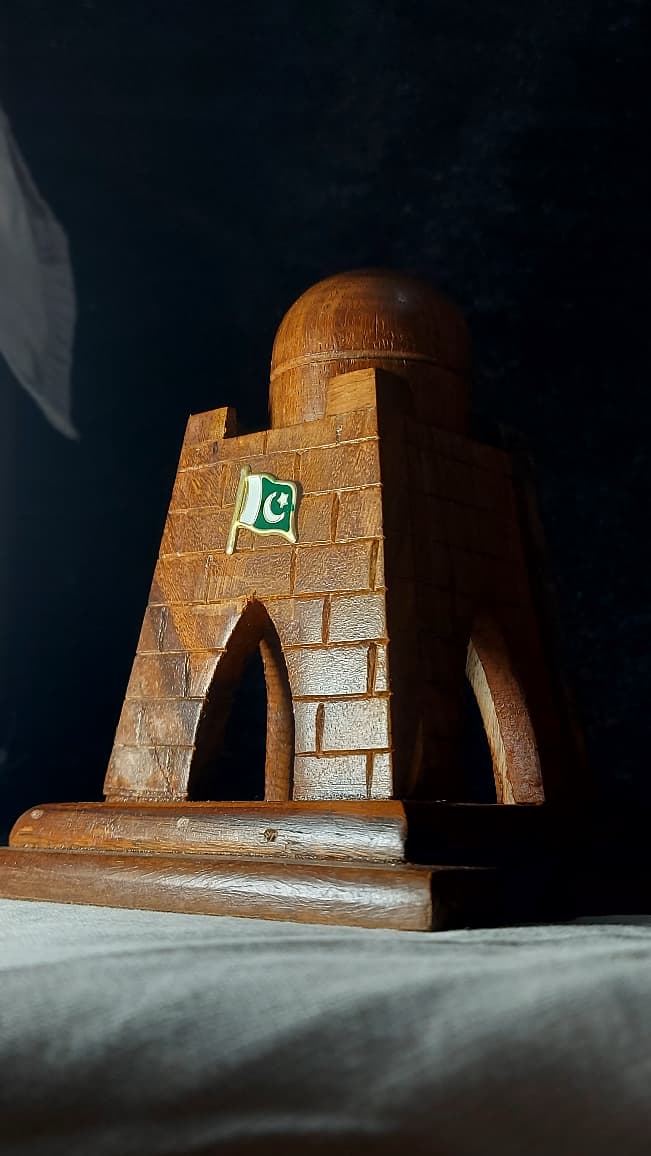Handcrafted SheeSham Wood Miniature of Quaid-e-Azam Tomb