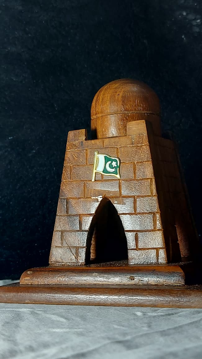 Handcrafted SheeSham Wood Miniature of Quaid-e-Azam Tomb